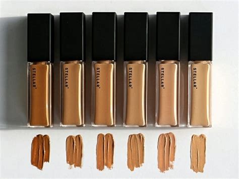 compare foundation shades different brands.